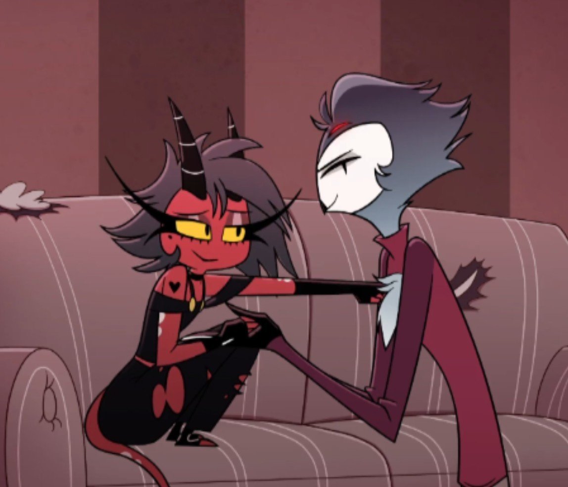 ThanjustaMore's tweet photo. Millie listening to Stolas' problems and she immediately realised he's not that much into Blitzo, but she still gave him advices ๐ฅฐ>>>>>>>>>>
#helluvaboss #helluvamillie #helluvastolas #helluvabossmillie #helluvabossstolas #helluvabossseason3 https://t.co/E2fPcw6dSq