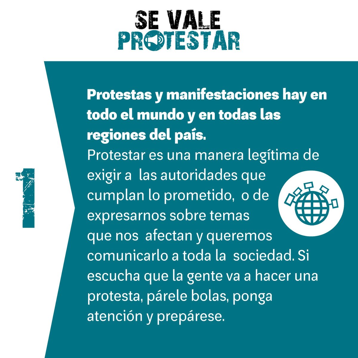 vivaciudadania's tweet photo. ✊🏽 ¡Se vale protestar!

📣 La protesta pacífica es una forma legítima de expresar nuestras ideas, exigir derechos y pedir respuestas a las autoridades 

#SeValeProtestar https://t.co/KJspSxLGWt