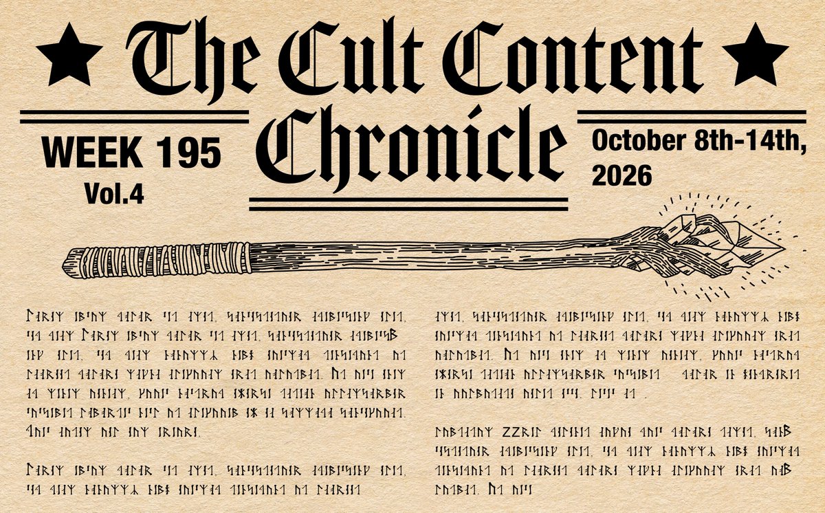 taniadelrio's tweet photo. Happy Wizard Wednesday and welcome to issue #195 of the Cult Content Chronicle. Each and every week we show off all the amazing things @ForgottenRunes community members create for the Cult! Let me know if I missed anything or if you have something to contribute! https://t.co/ehLslBXq9z