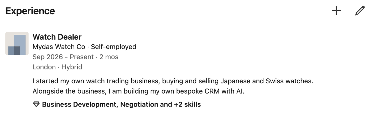 mydasindustries's tweet photo. Throwing down the gauntlet and making sure it's official on LinkedIn. Now to start building my own business ecosystem, agents and apps around it https://t.co/qC0R6wlbK4