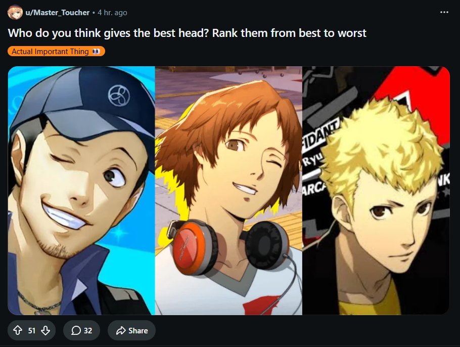 SocialLinksPod's tweet photo. atlus can you please release a game, the people are going insane https://t.co/i26rDzIu5s