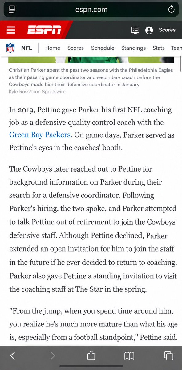 Exhtb84's tweet photo. @Kam_Afi Literally an article from February, offered him a job and invited him to the cowboys facility https://t.co/lcnPTzDN5E