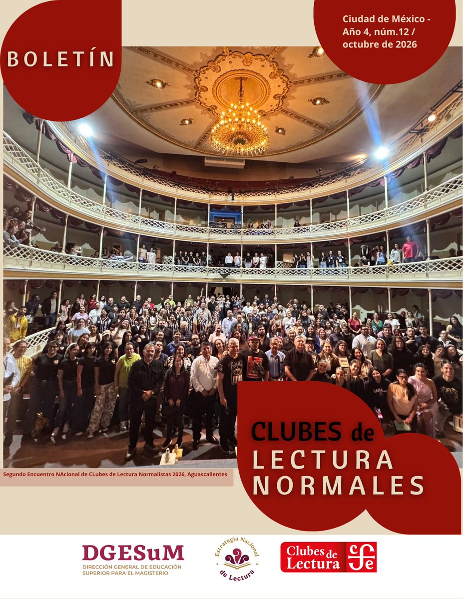normalistasomos's tweet photo. 📚✨ ¡Ya está disponible el Boletín No. 48 de Clubes de Lectura Normalistas!
📥 Consulta y descarga el boletín aquí:
https://t.co/fi3ee2eSuu
#ClubesDeLecturaNormalistas #DGESuM #FomentoALaLectura #NormalismoLector #ComunidadesLectoras #LeerNosUne https://t.co/QW7CPRrRKO