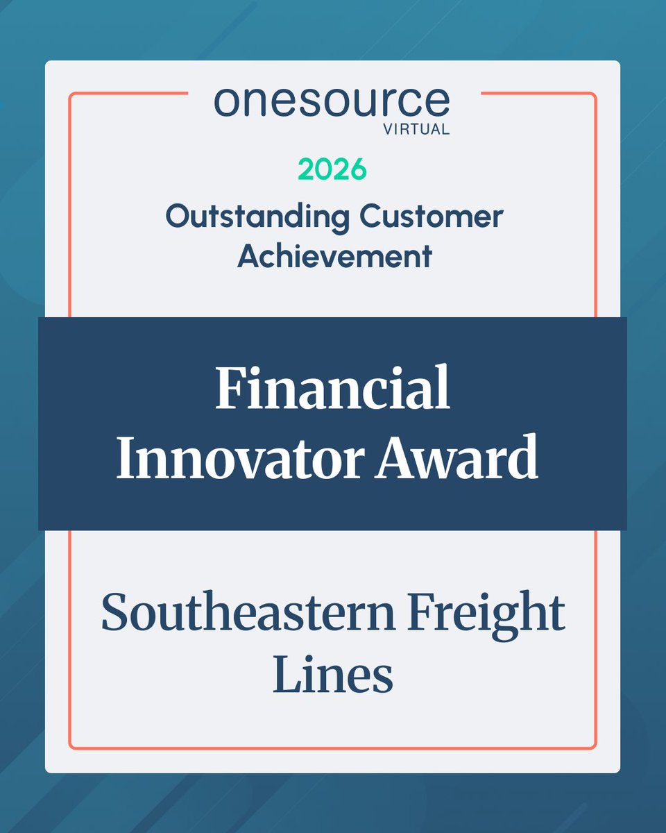 OneSourceV's tweet photo. Introducing our first-ever OSV Customer Award winners. 🏆 
Whataburger (Payroll Tax Excellence), Wayne-Sanderson Farms (HR Champion), Southeastern Freight Lines (Finance Innovator) https://t.co/DD4cM1QzA4