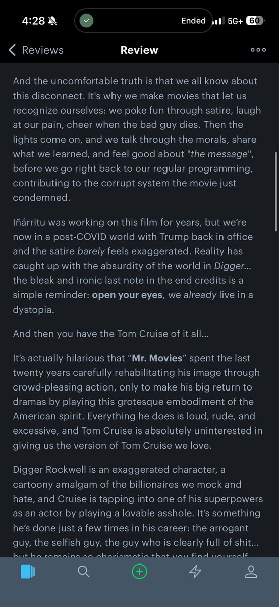 yappelroan's tweet photo. This honestly may be the best review I’ve read of Digger on letterboxd https://t.co/XkFGfxSqbM