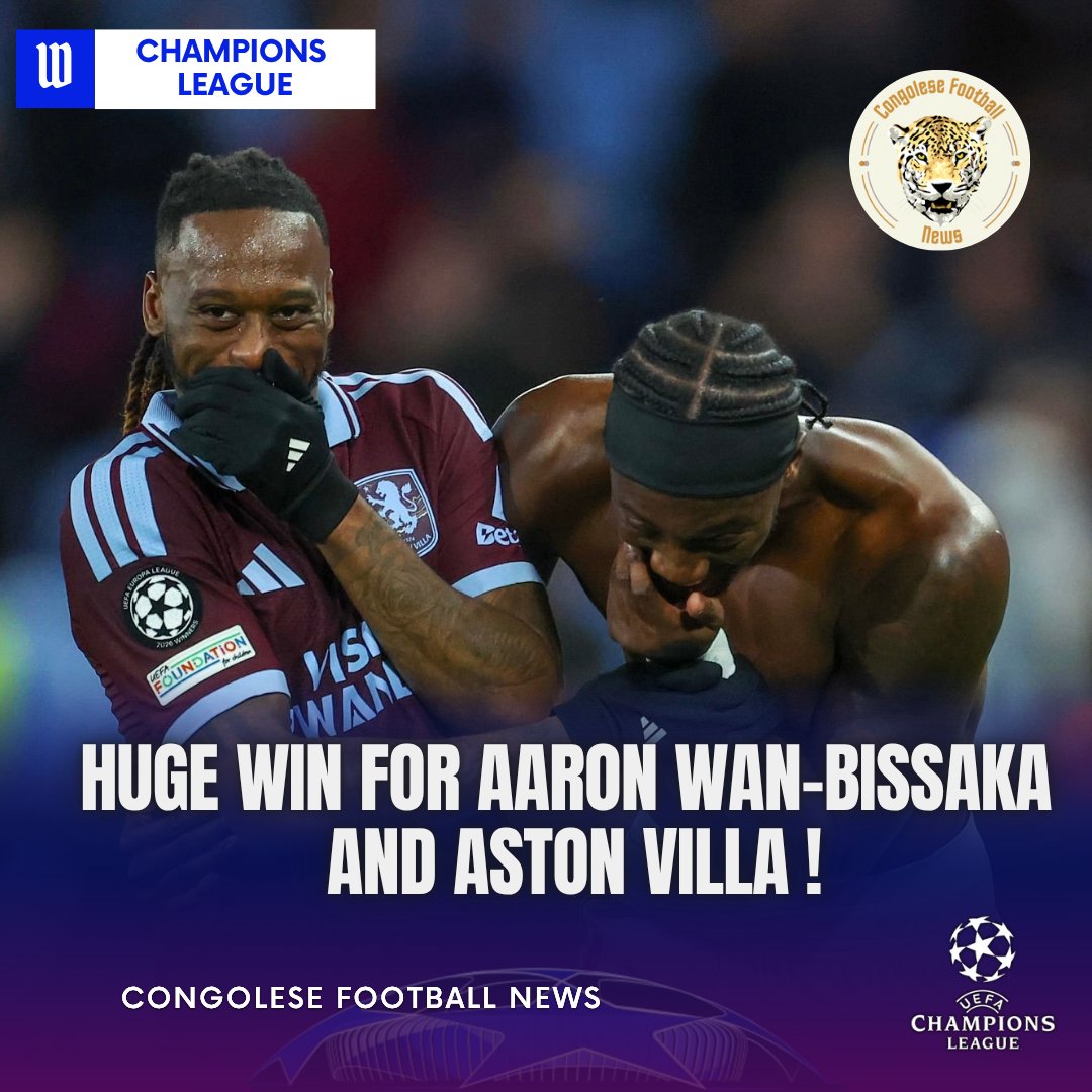 CongoleseFNews's tweet photo. 🇪🇺 Aaron Wan-Bissaka victorieux !
Aston Villa 🏴 s’est imposé largement (6-0) face à Fenerbahçe SK 🇹🇷 en Champions League.
Notre international congolais 🇨🇩 était titulaire et a disputé l'intégralité de la rencontre.
#RDC #UCL #ChampionsLeague #AVLFEN https://t.co/yXreDwowPe