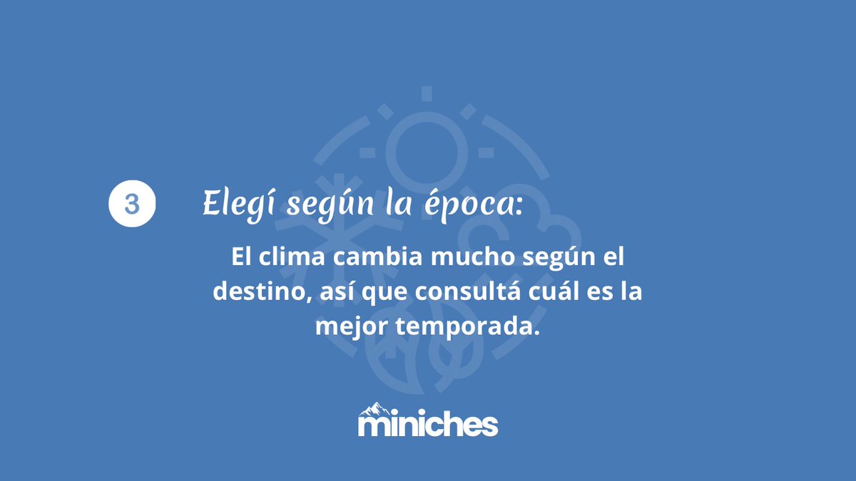 TurismoMiniches's tweet photo. Antes de viajar, mirá esto 👇 3 cosas que conviene revisar para que tu próximo viaje salga perfecto. Guardá este carrusel 📌

#TipsDeViaje #TurismoMiniches https://t.co/l21IUTo6uH