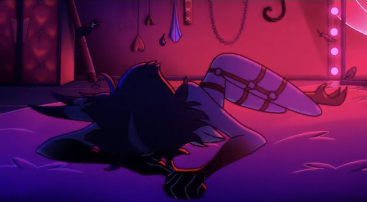 wispiicoatl's tweet photo. Blitz is no stranger to degradation, that was his life when he was Stolas’ lover, but unlike Stolas HE didn’t get a safeword

For stolas, being abused is just play, a fantasy he gets to indulge. for blitz it’s real, it’s every day of his life, and it happened because of stolas https://t.co/1qa9wTj8nd