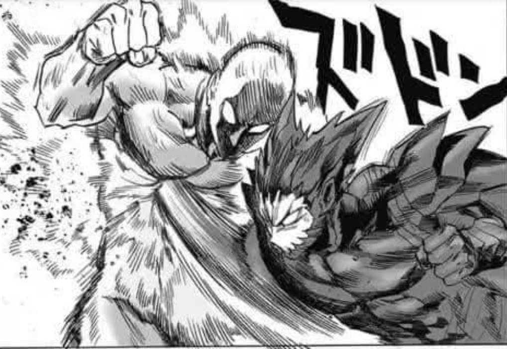 khaderthe12's tweet photo. @BrettBreakerZ @Arinazacx Its not dirt its Garous scales coming off of Saitama face be cause if u checked out the other panel like the one shown it shows the same particles but this time coming from the side obviously indicating Garous breaking. https://t.co/C9436pYFTr