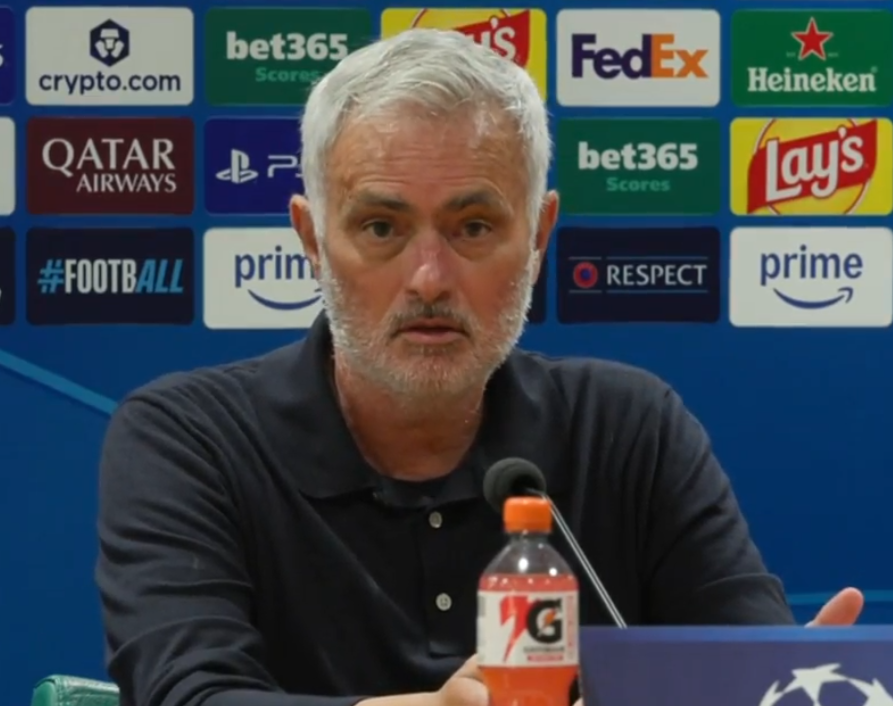 theMadridZone's tweet photo. 🚨 José Mourinho: "Did the CTA just declare war on us by announcing the Vini ban right before the game?

It's DISRESPECT, to say the least.

Here's another one: WE PLAY IN ATHENS ON WEDNESDAY, THEN IN VALENCIA ON SATURDAY.

It is NOT INNOCENT.

ENOUGH EXCUSES.

THIS IS NOT NORMAL.

WE ARE NOT STUPID.

I WILL DO EVERYTHING TO OPEN PEOPLE'S EYES."