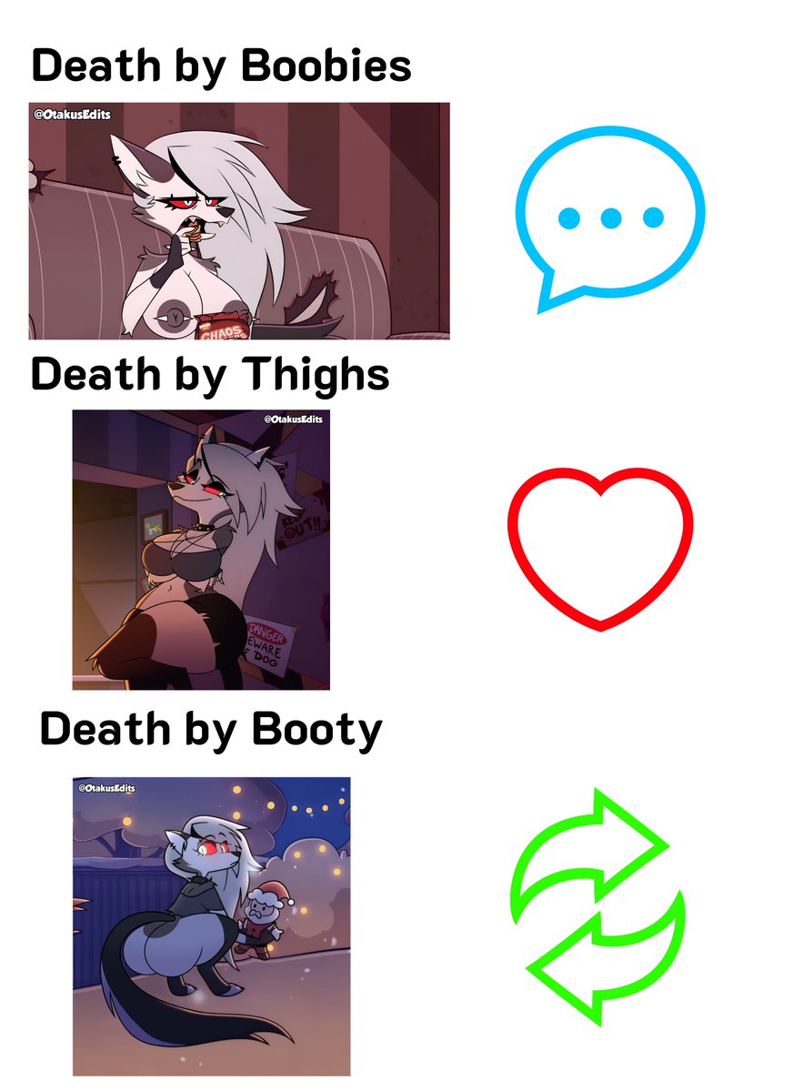 OtakusEdits's tweet photo. What a difficult decision
#edit #cartoonedits #HelluvaBoss #furry #furryartist #Loona #loonahelluvaboss #hellaverse #HelluvaBossS3 #HelluvaBossSeason3 https://t.co/xmQIp9mZ8E