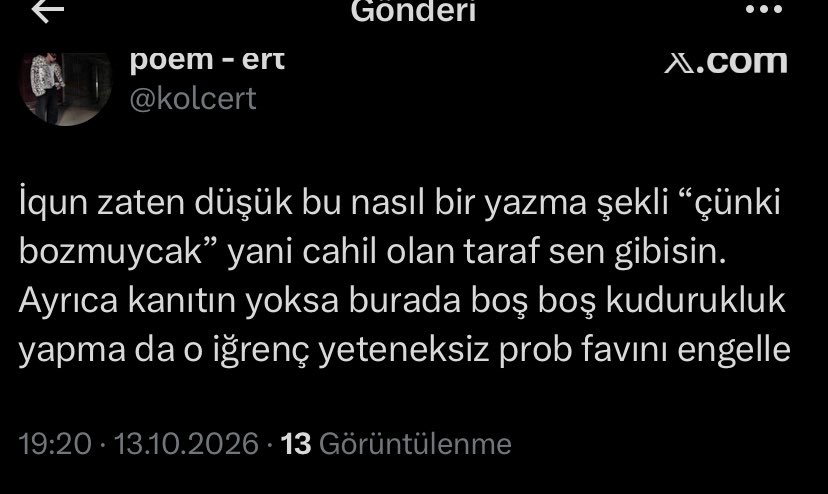 yildoooo_'s tweet photo. heline demediğini birakmayip gelip bana burda ahlak bekçiliği taslayan salaga bakın. İğrenç sensin rezillll bide bana gelmis destan yazip akıl veriyo gerizekali #HelinElveren https://t.co/OgwcWotRle