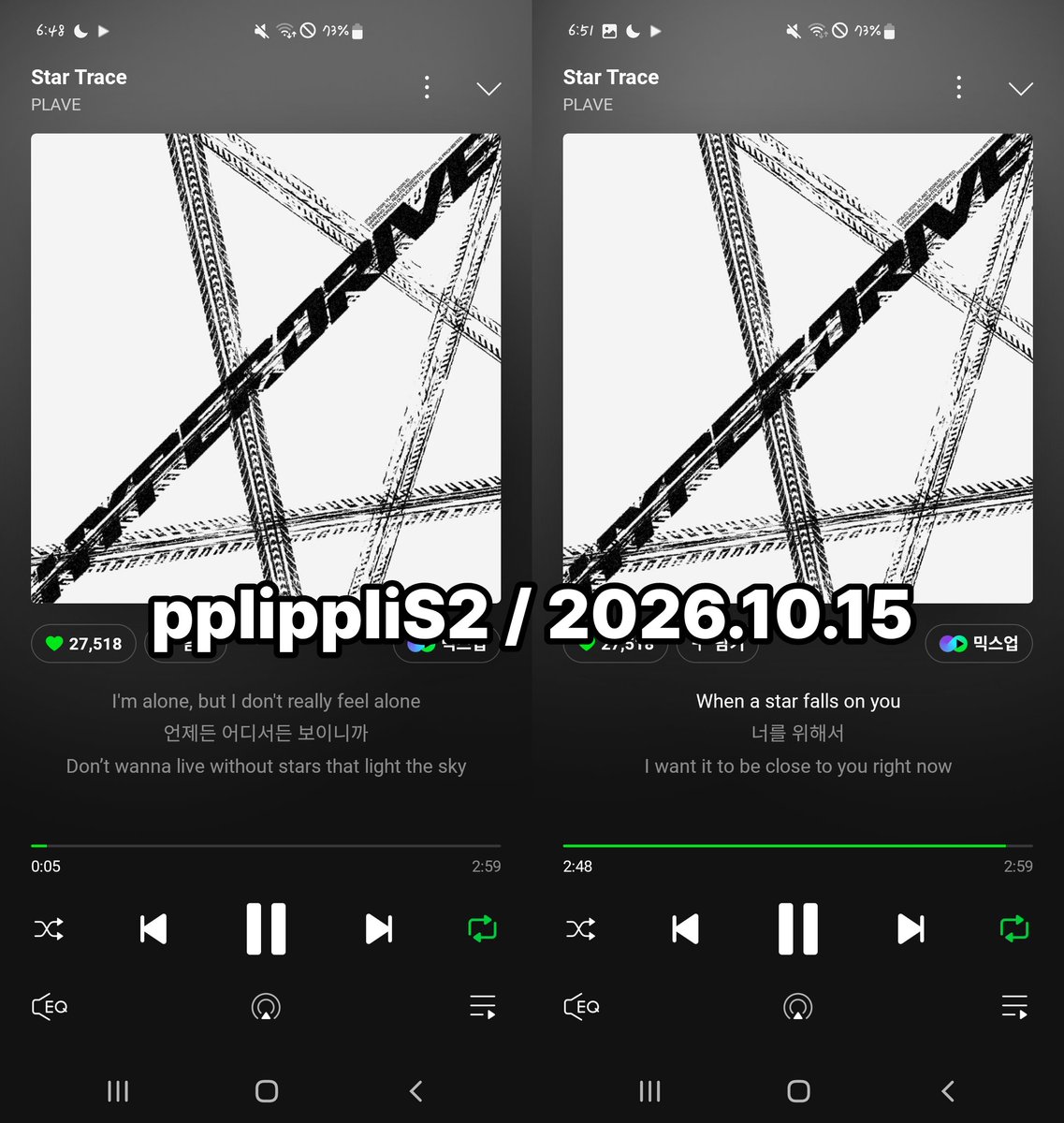 pplippliS2's tweet photo. #PLAVE_StarTrace_STREAMING #HYPERDRIVE
멜론 스밍 26.10.15_06시 https://t.co/eGkUzoBdqY