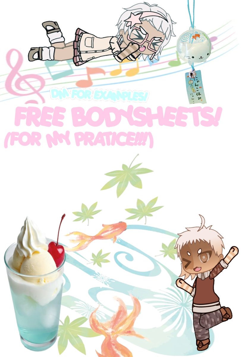 illxsionq's tweet photo. ᶻ 𝗓 𐰁⏔⏔⏔ ꒰ ᧔ෆ᧓ ꒱ ⏔⏔⏔ᶻ 𝗓 𐰁

• BODYSHEETS ARE FREE.

• GACHA OCS BEING MADE ARE FREE.

• ANIME OC FULL BODY  ART IS NOT FREE! RANGES FROM 10-20 DOLLARS.

• only dm if you need examples!! Examples of the full body art can be found on my page! https://t.co/xsHrWCTkaN