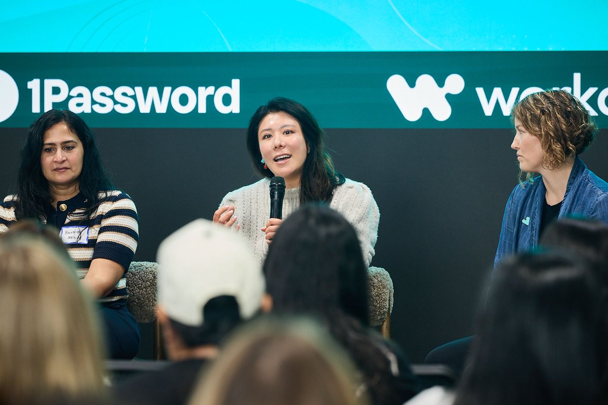 NancyZWang's tweet photo. When an AI agent acts on your behalf, authentication is only the beginning. At Extraordinary Women in Tech, I joined @rama_akkiraju of @NVIDIA, Bonnie Chatterjee of @OpenAI, @aakritisrikanth of @1Password, and @ZayneLT of @Workato to discuss where enterprise AI is headed.

As agents move from generating answers to taking actions, we need to ask: Who authorized the agent? What resources can it access? Which actions can it take? When should those permissions expire?

We also need to trace each action back to the person, agent, and credentials involved.

Routing every action through a manual approval queue defeats the purpose of automation. Giving agents standing access grants more authority than a task may require.