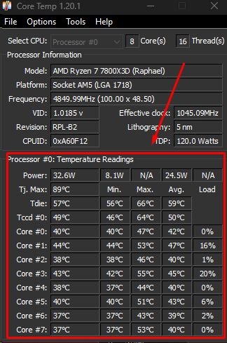 KutaTweaks's tweet photo. Overheating is one of the most common causes of FPS drops and most people never check.

Download Core Temp, launch a game, and post your CPU temps below.

I’ll tell you if your PC is throttling 👇 https://t.co/XwcdA1idE4