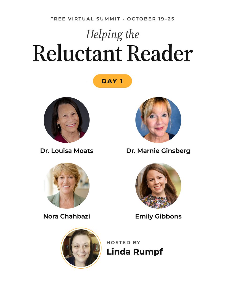 ReadSimplified's tweet photo. Kids who resist reading aren't lazy. They're sick of getting it wrong. I'm speaking on day 1 of the free Close the Reading Gap Summit (Oct 19–25) with Dr. Louisa Moats and more. Free ticket: https://t.co/4rQn1RthMq https://t.co/OU8EcSQIMY