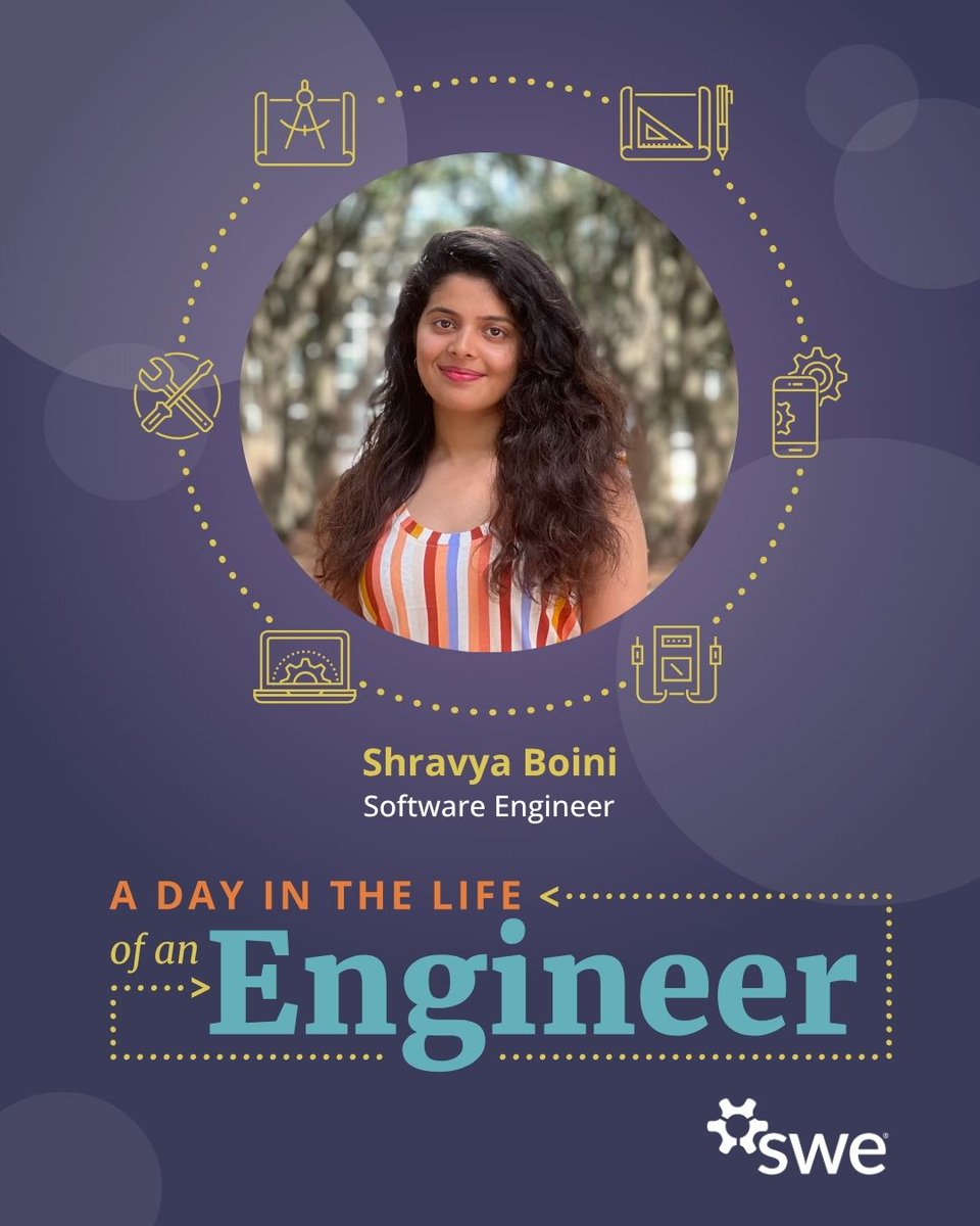 SWEtalk's tweet photo. SWE member Shravya Boini is a senior engineer at Target, developing AI systems and mentoring future engineers.

She shares her career journey, approach to leadership and advice to prioritize progress over perfection.

Read her Day in the Life: https://t.co/rvHLE9vfpL https://t.co/V6cvqfU9nH