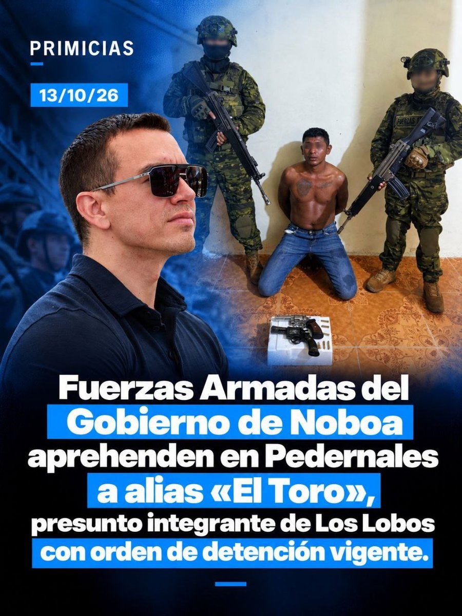 avrilmendozoua's tweet photo. La presencia militar y policial en Manabí impulsada por el gobierno de Daniel Noboa está dando resultados concretos para la tranquilidad de las familias. https://t.co/Kbmv20afTc