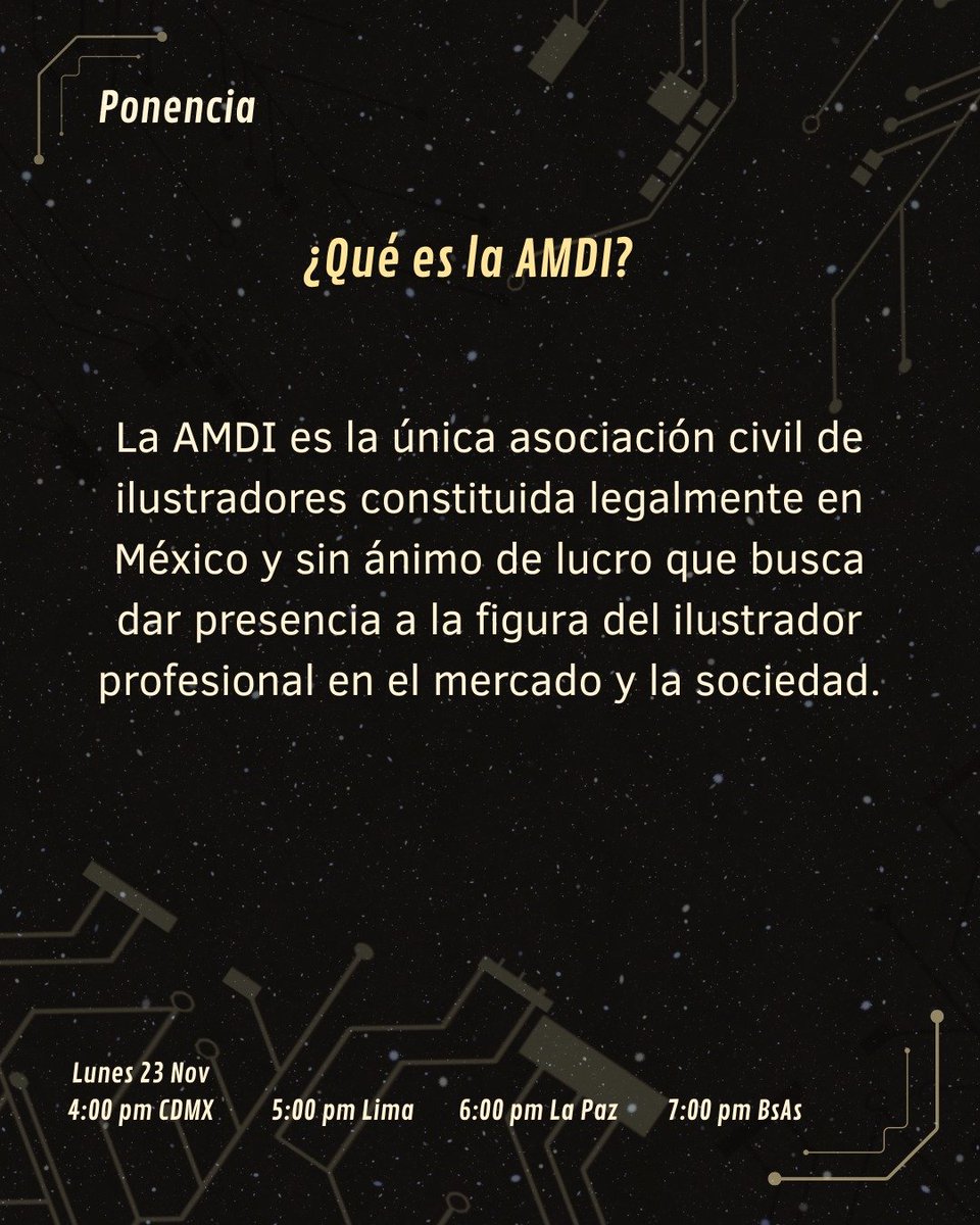 ForoLayout's tweet photo. Ven a conocer a la AMDI en la plática que nos dará Ana Cuellar sobre sus actividades y alcance, el próximo 23 de noviembre en los canales de Youtube y de IGDA México Sur y el Foro Layout
#digitalart #gamedev #gaming https://t.co/bEfieeFUZ3