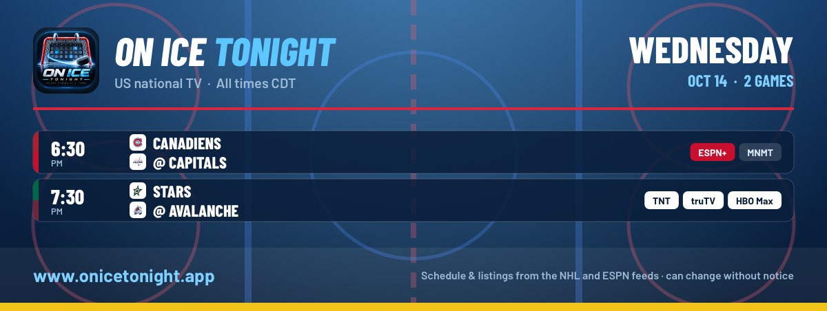 OnIceTonight tweet picture
