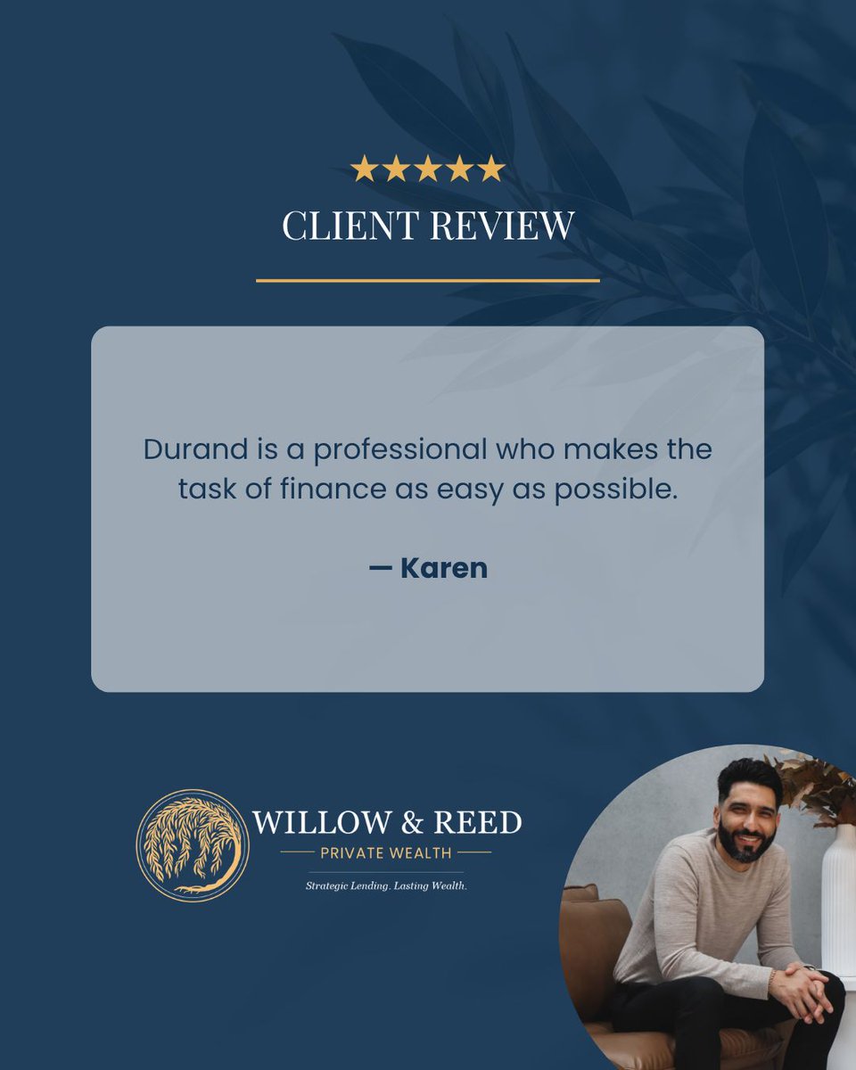 wrprivate's tweet photo. Making finance feel simpler is always the goal. Thanks, Karen, for the kind feedback and for trusting Willow &amp; Reed Private Wealth.
https://t.co/ZTZIigd4Dx
#MortgageBroker #ClientReview https://t.co/MYHVrBZ9BU