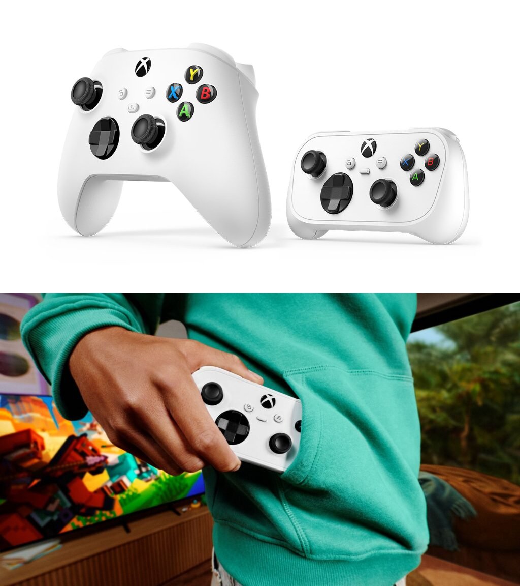 denfaminicogame's tweet photo. ポケットに入るサイズの「XBOX Nano コントローラー」が発表！一般的なスマホよりも軽くてコンパクト。11月4日発売で、価格は8000円
https://t.co/804USETbz5

長さは12.7センチをわずかに超え、重さは99グラム。入力は18種類で、充電式。友達の家に遊びに行くとき、気軽に持ち歩ける https://t.co/WeDqidaZQ5