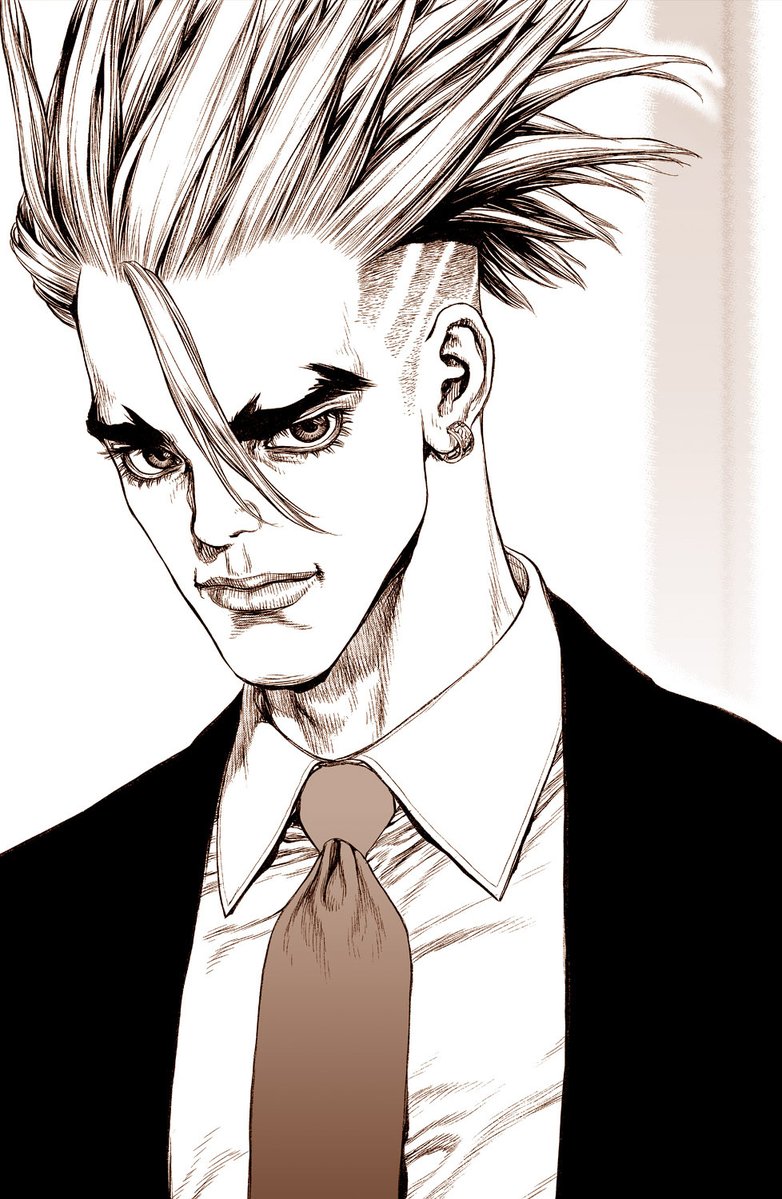 Boichi_Bo1's tweet photo. #Boichi 
#SunkenRock #KenKitano

The undercut hairstyle(A two-block haircut) (2/3)

In Sun-Ken Rock, my first long-running manga series in Japan, I once again introduced a character with an undercut haircut.

This was a work I poured my whole heart into, and I put so much of my own thoughts and feelings into the protagonist, Ken Kitano.

As I worked on this series, the image of Ken gradually became etched into my mind as the embodiment of the strongest man imaginable.

I didn’t realize it at the time, though. Hehe!