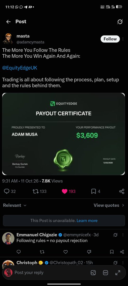 Doublelovessol's tweet photo. @Mikecheta1 @Danieltrades @berkayglife @EquityEdgeUK @theplaymakerxx @TRADEWITH_DAVID @kingstonpips All Tasks Done ✅✅✅ 
I have followed everyone+ notis on 

I have done this same thing for four times now 
I really have to be picked in one 🙏

This won't serve only as a giveaway to me but as a life changing opportunity 🙏 https://t.co/Xqgmv7jNQx