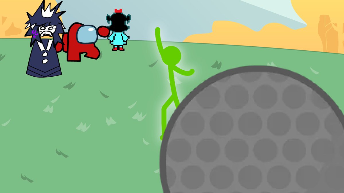 SHINEUPONTHEM's tweet photo. "and with that Edward gets his team to the 2000$ goal!

Which means Multicolored Theiance is Up For Elimination, and Aqua is out of the game!

Sorry little buddy, shouldn't look so BLUE about it.~

Now take it from here Golf Ball!' https://t.co/L5ETUQxfH6