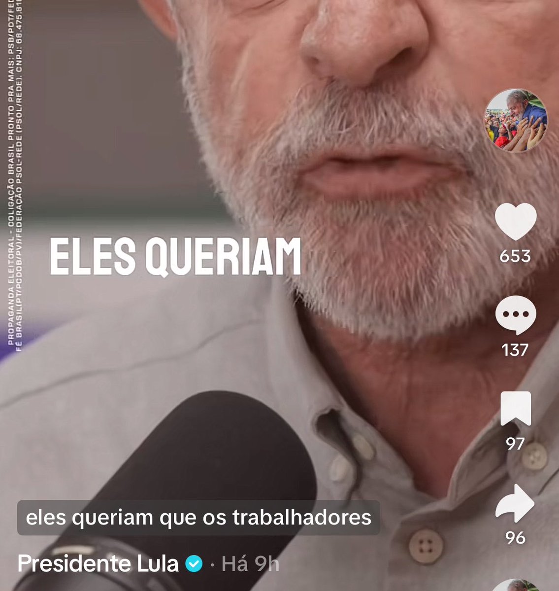 aelinreader's tweet photo. o engajamento do lula no tiktok tá MUITO BAIXO e no kwai também galera, vamos lá comentar, curtir e compartilhar, tem que ser no ig, no tiktok e kwai tbm, continuamos postando, dando like em outros posts e nos posts OFICIAIS tbm, TEMOS QUE ESTAR EM TUDO https://t.co/2kO5rEiOh8
