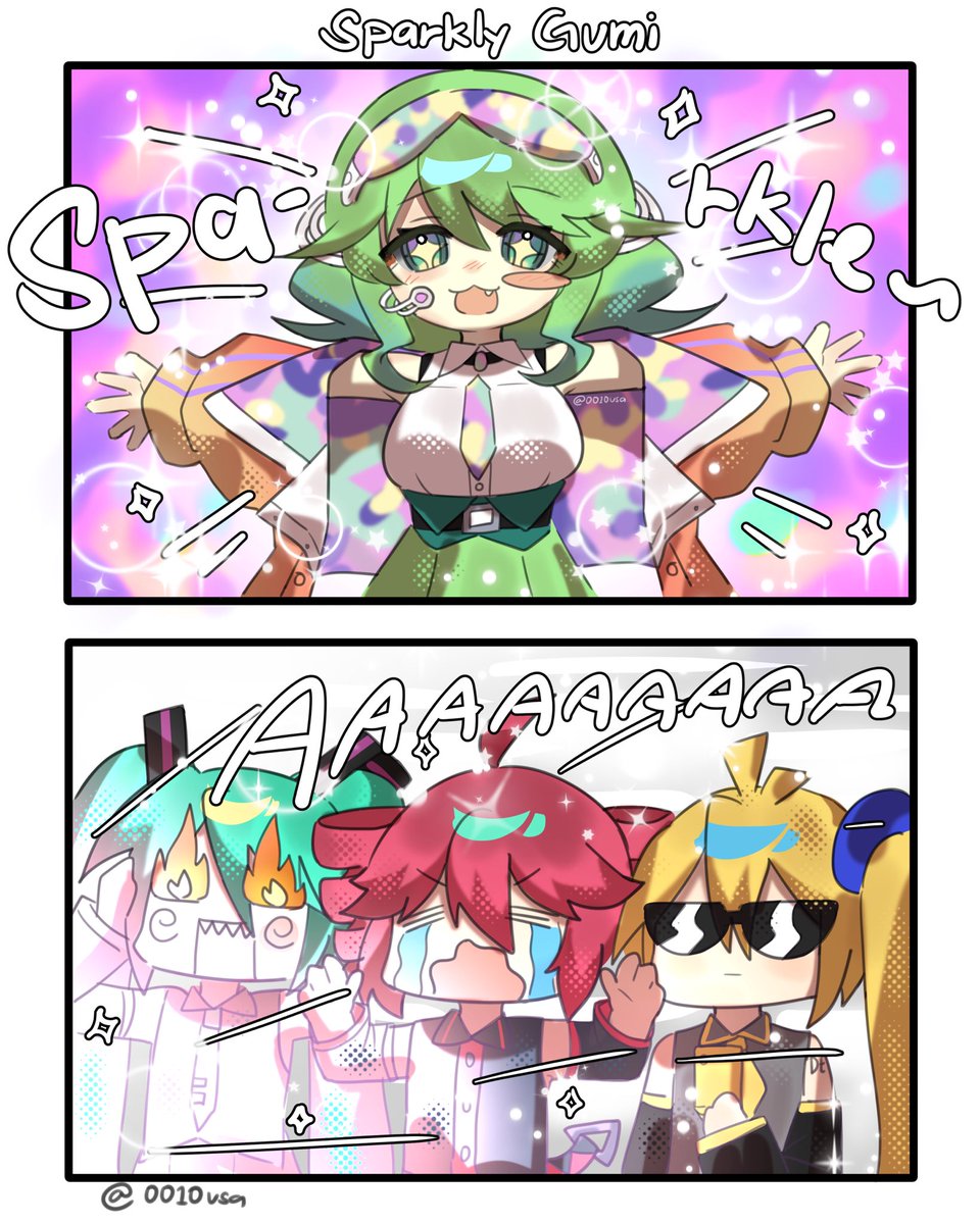 0010usa's tweet photo. Gumi chan showing off her v7 outfit✨ https://t.co/KdVIxH4HlW