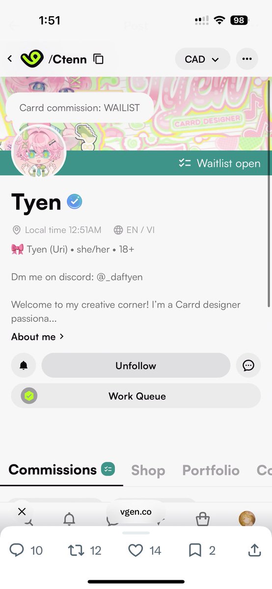 yukimi59549388's tweet photo. @dftyenie Thank you for hosting the giveaway! I’m an artist from Canada who is specialize in anime-style illustrations and character art. 
I’d love to receive an invite code so I can expand my commission opportunities and connect with more clients through VGen! https://t.co/XHJJRhTfkd