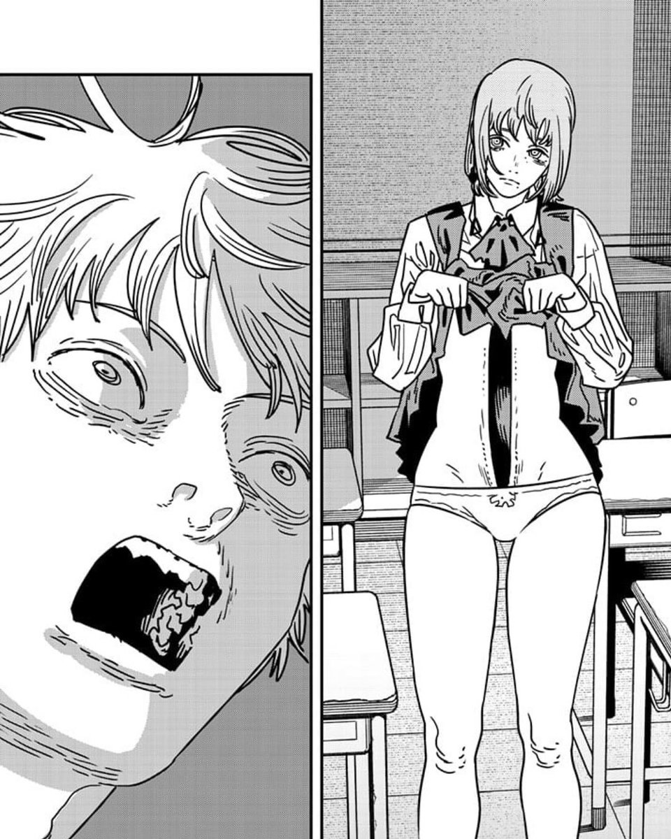 illiteratedd's tweet photo. ☆ editor: "fujimoto how many panty shots do you need??"

fujimoto: yes

☆ ★ ✮ ★ ☆ ★ ✮ ★ ☆ ★ ✮ ★ ☆

Manga: Chainsaw Man
Author: Tatsuki Fujimoto
Genre: Gore, Action, Shounen

☆ ★ ✮ ★ ☆ ★ ✮ ★ ☆ ★ ✮ ★ ☆
-
-
-
-
-
-
-
tags!🏷️… https://t.co/4YEYg7UZ4f