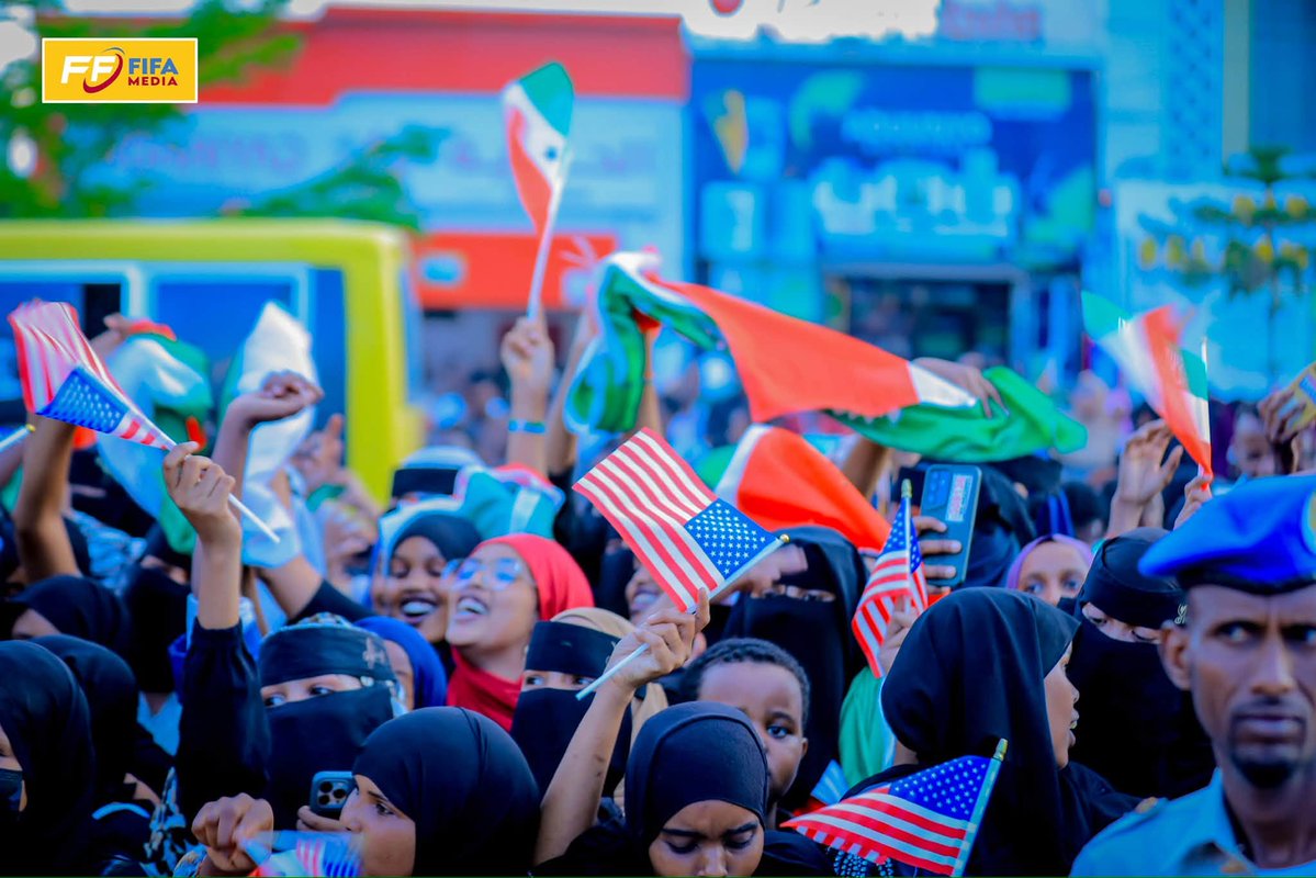 cabdirashed's tweet photo. In Hargeisa, the capital of the Republic of Somaliland, celebrations began this afternoon as Somalilanders welcomed President @realDonaldTrump's remarks and called on his administration to seize this historic opportunity by formally recognizing Somaliland’s sovereignty and opening a new chapter in U.S.-Somaliland relations.