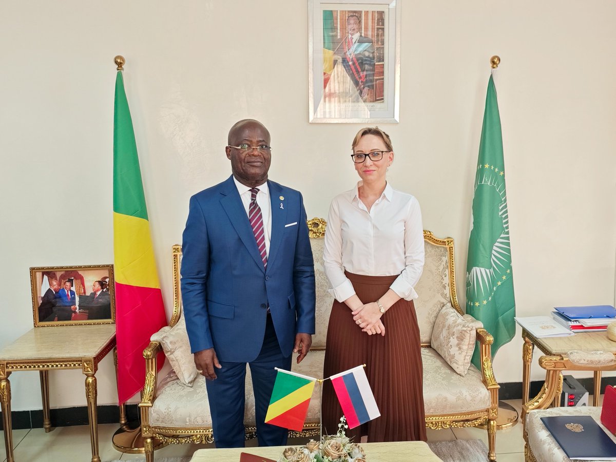guynestoritoua's tweet photo. En rapport avec les préparatifs du #Sommet #RussieAfrique qui se tiendra à Moscou les 28 et 29 octobre 2026 et auquel prendra part le Président de la République, SEM. @SassouNGuesso_, j’ai eu un échange constructif, ce mercredi 14 octobre 2026, avec Madame 𝗦𝗼𝗳𝗶𝗮 𝗦𝗜𝗧𝗡𝗜𝗞𝗢𝗩𝗔, #Conseiller à l’#Ambassade de la Fédération de #Russie en République du Congo @Russie_au_Congo.