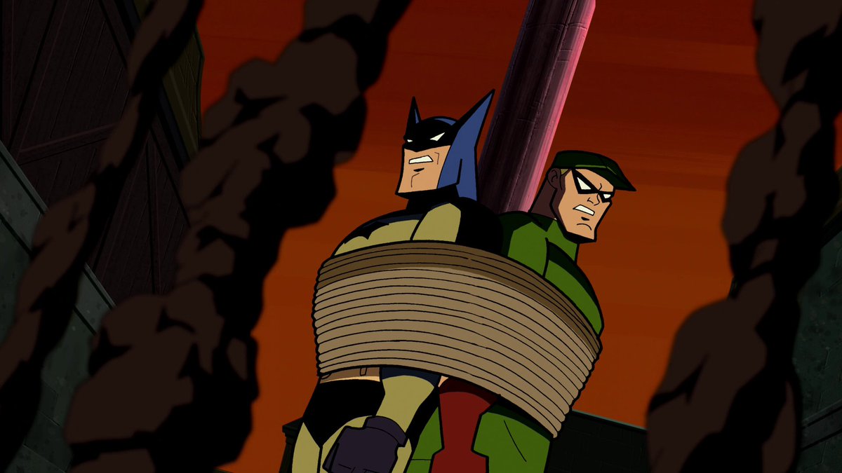 worldsfinest's tweet photo. The Batman: The Brave and The Bold episode "Bold Beginnings!" debuted on this day (Oct. 14) in 2011. This fun episode finds Batman teaming-up with Space Ghost while Green Arrow, Aquaman, and Plastic Man recount their first run-ins with the Caped Crusader! #BatmanBraveBold #Batman https://t.co/c5299nxlzK