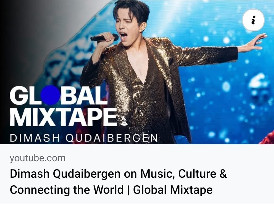 Dimash_DKIFC's tweet photo. @dimash_official was featured on The Grammys Global Mixtape program.

https://t.co/phCddPxSE6

More info here 
https://t.co/Ub5w6sUKwf 

#DimashQudaibergen #dears https://t.co/p3W1WrcSlZ