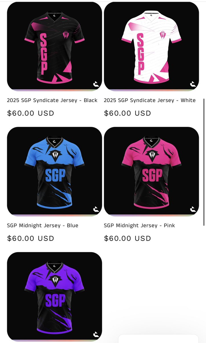 imsergioluckett's tweet photo. Until we revamp the jerseys for the upcoming season, you can get a copy of SGP jerseys here: 

https://t.co/Me0f0dO0Sh

Excited for @SGPSyndicate &amp; @Craftedgg to work together again! https://t.co/w4aMvMwVAB