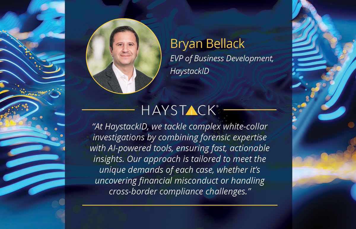HaystackID's tweet photo. 👣 Every step has to be fast, discreet, and defensible in white-collar investigations.

HaystackID® helps legal teams and organizations handle high-stakes investigations with confidence.

🔗 Learn how: https://t.co/e5PfEURvnQ

#eDiscovery #Compliance #LegalTech #DigitalForensics https://t.co/1cb0yjheq3