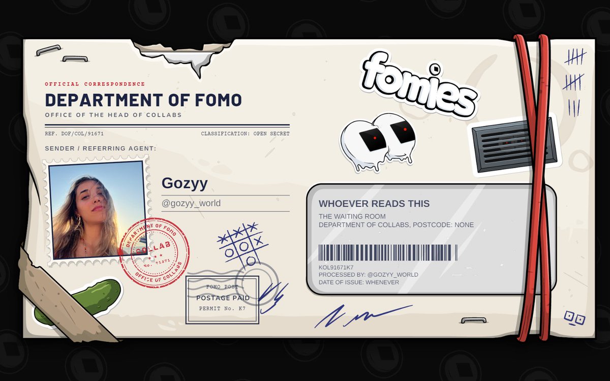gozyy_world's tweet photo. 🎟️ Fomies Access Pass Giveaway 🥒

Available: 7 Fomies Access Passes
Application link: https://t.co/pdx0CNXQVH

Recipients will be selected through the Department. https://t.co/309iiNocHg