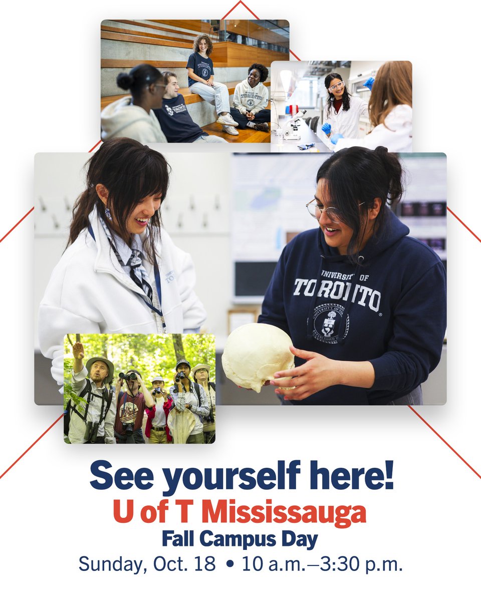 UTM's tweet photo. Our 2026 Fall Campus Day is almost here. Come see #UTM for yourself this Sunday! 🦌

Register to join us 🍁  https://t.co/wGFi6Cs6qy https://t.co/kJW0jOe332