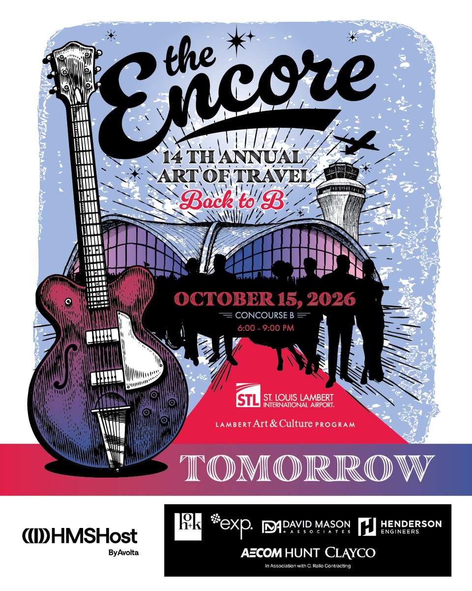 flystl's tweet photo. Tomorrow night, Concourse B trades boarding announcements for live music.

@steveewing is taking the stage. Dinner is handled. Drinks are included. The art is ready.

Make sure you have your ticket before they sell out!

https://t.co/j5o6GyrxTw https://t.co/GFN6HSuCNH