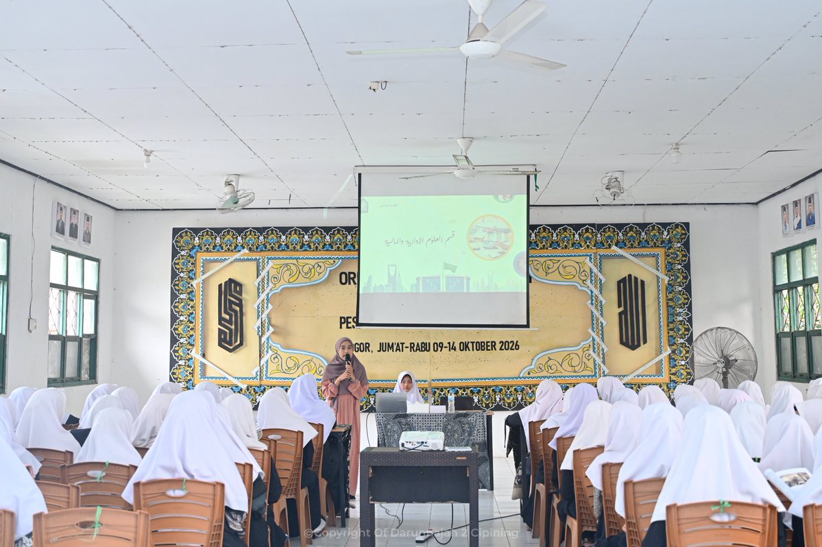 pesantrendn2's tweet photo. ORIENTASI PERGURUAN TINGGI SANTRI KELAS 6 TMI (DAY-5)
di Pesantren Darunnajah 2 Cipining

Rabu, 14 Oktober 2026 https://t.co/bzJEWZRx4Y