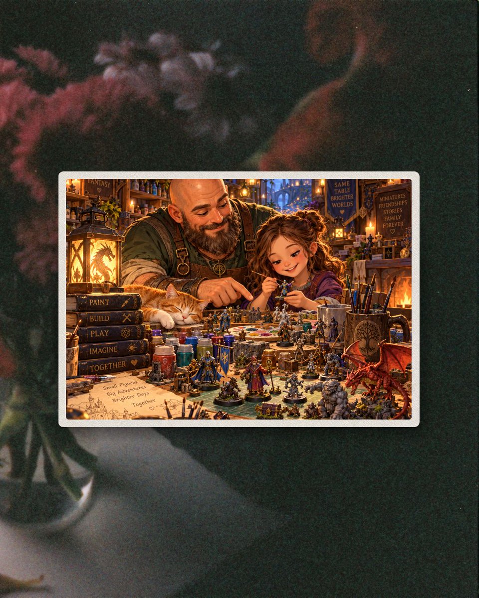 EpicAgainRP's tweet photo. Sharing your hobby with your kid doesn’t mean creating a tiny version of you.

Invite them into your curiosity.

Let them change the project.

Let them walk away when they’re done.

Our Aeldari army isn’t even painted yet.

It’s already better because my daughter helped shape it. https://t.co/LHAIVQgdfP