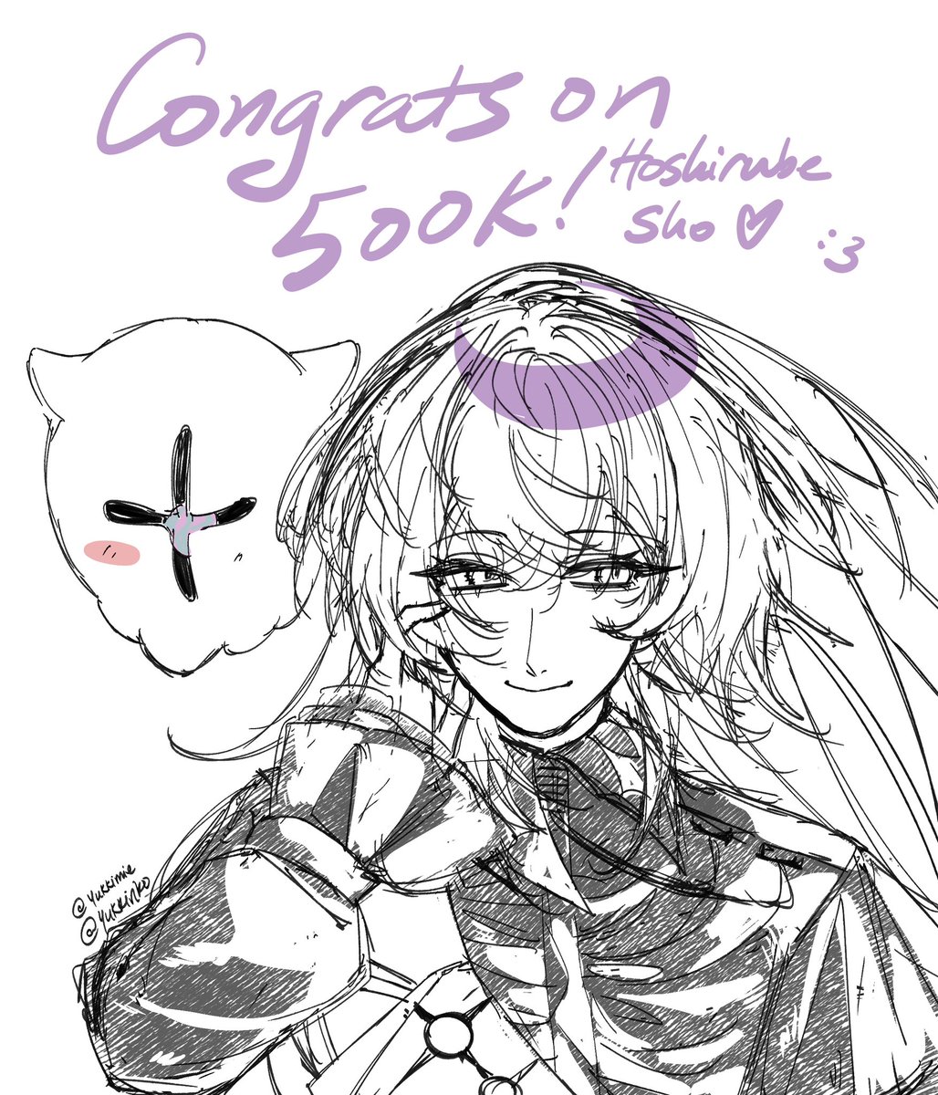 yukkimie's tweet photo. really rushed but CONGRATS ON REACHING 500K SUBS ON YOUTUBE!!!!! https://t.co/otAxPV1hPw