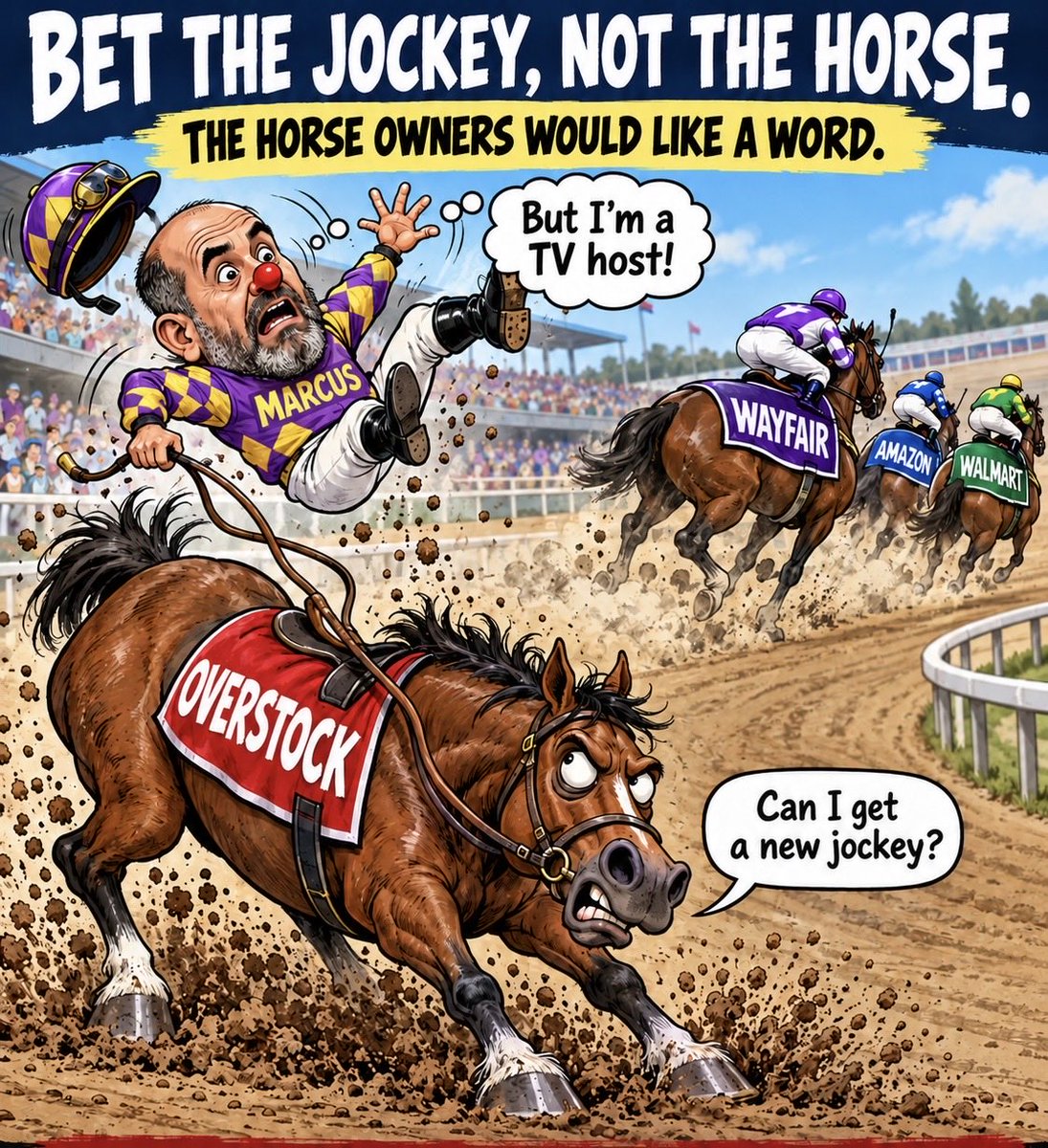 LEE_LANCE's tweet photo. And as it turns out folks, @marcuslemonis is most definitely not, in fact, the correct jockey for this horse. $NXH https://t.co/K8ztVP61zS