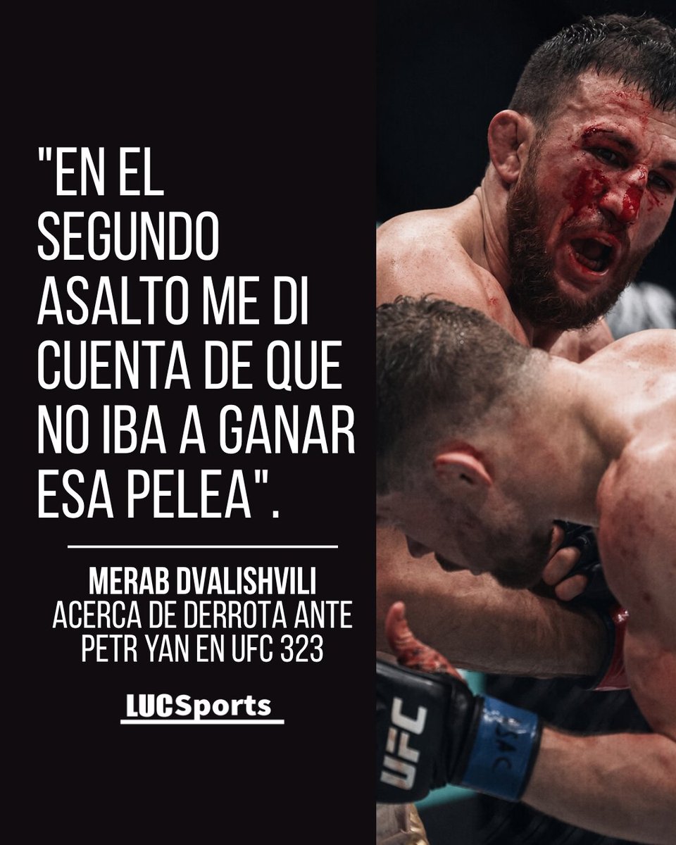 lucsportsmma's tweet photo. Merab sabía que IBA A PERDER con Yan desde el segundo asalto:  📌🇬🇪🇷🇺💥 

✍️ "En el segundo asalto intenté con ganas poner en marcha mis derribos otra vez.  [...] Me di cuenta de que no iba a ganar esta pelea, así que decidí simplemente disfrutarla."  

#merab #petryan #ufclatino https://t.co/fgMF6hDeSV