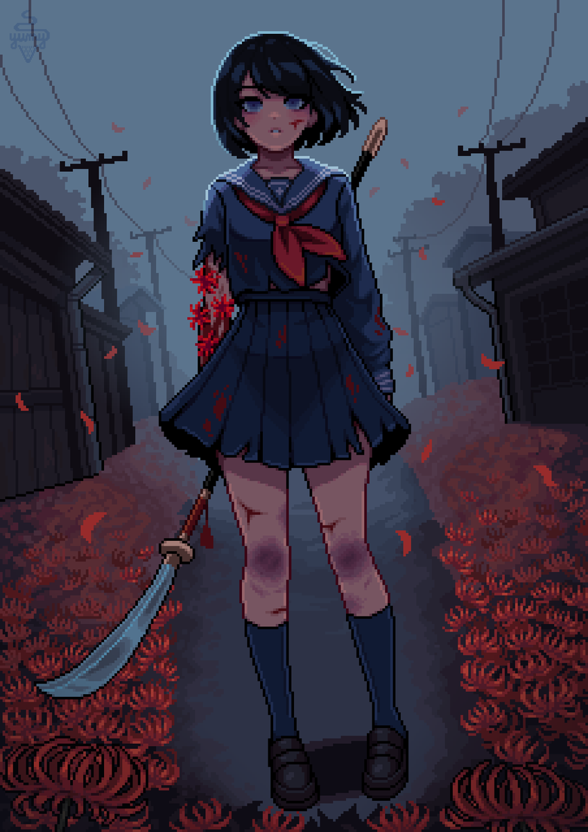 yumykon's tweet photo. 深水 雛子 • サイレントヒル f
#pixelart #ドット絵 https://t.co/mnHl9NdWE8