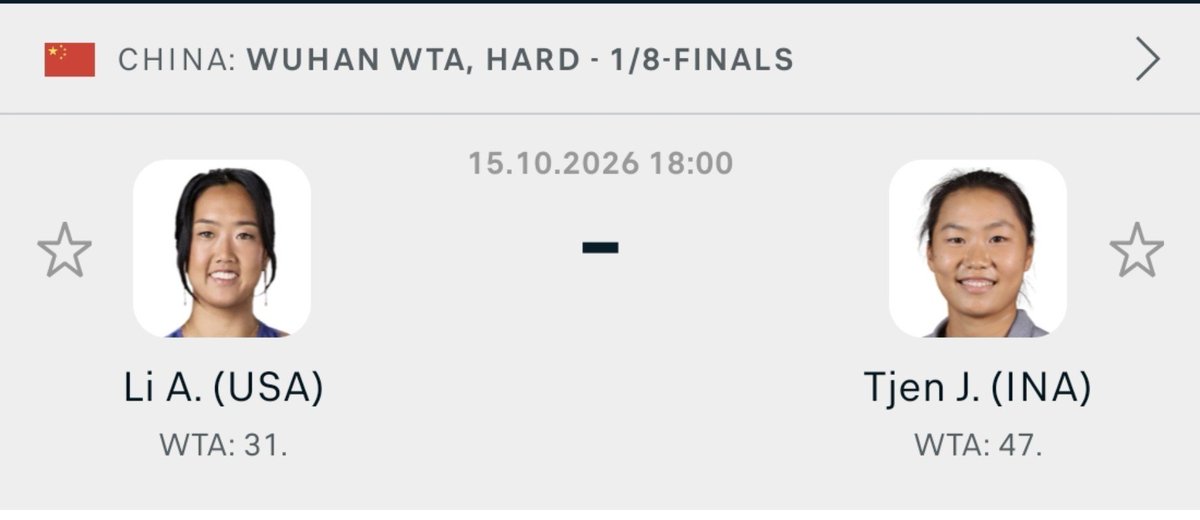 TennisXpert19's tweet photo. 🎾 WANT OUR NEXT PLAY? 

🔥 Ann Li vs Tjen — Wuhan WTA

❤️ Like
🔁 RT
➕ Follow @TennisXpert19 https://t.co/yBw2V5eqLc